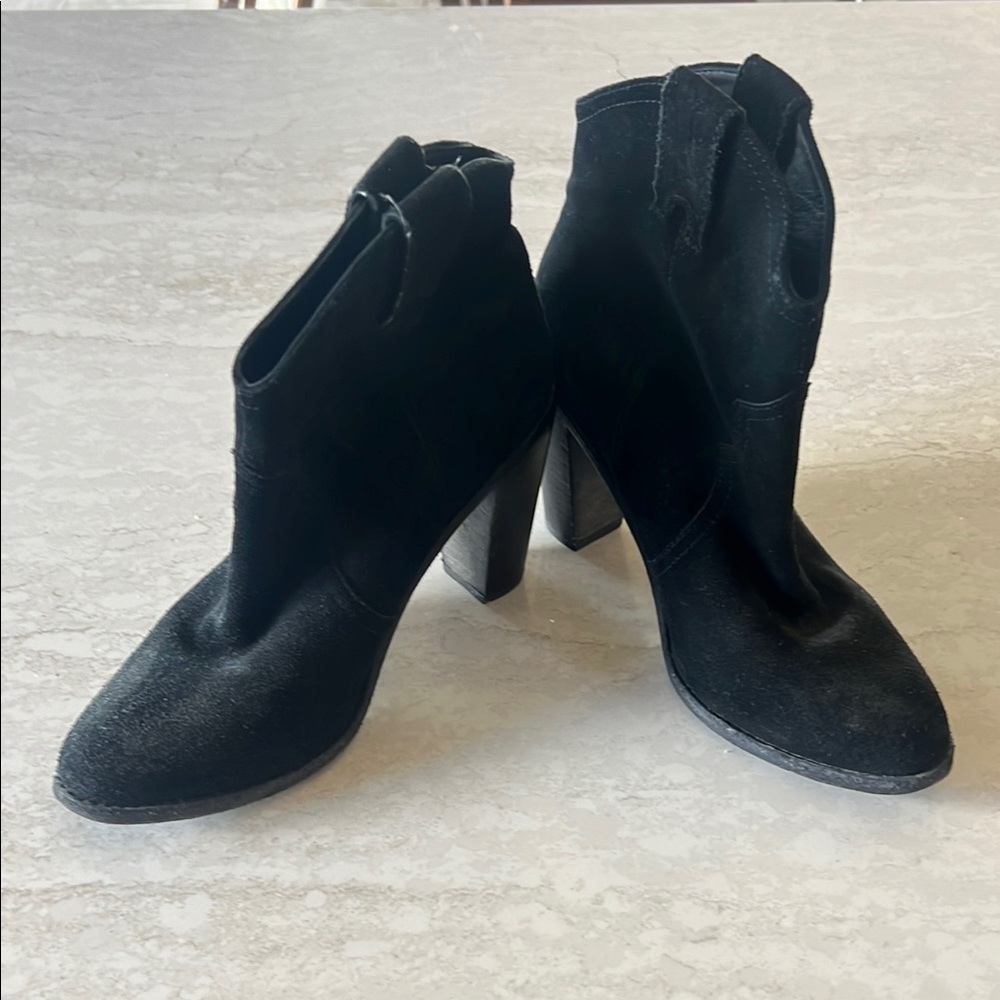 Joie Western Suede Ankle Booties